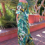 Jungle Print Maxi Dress Women's Dress Print