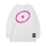 Men Long Sleeve Shirt round Neck Long Sleeve Men and Women Street Loose Casual Hip Hop Couple