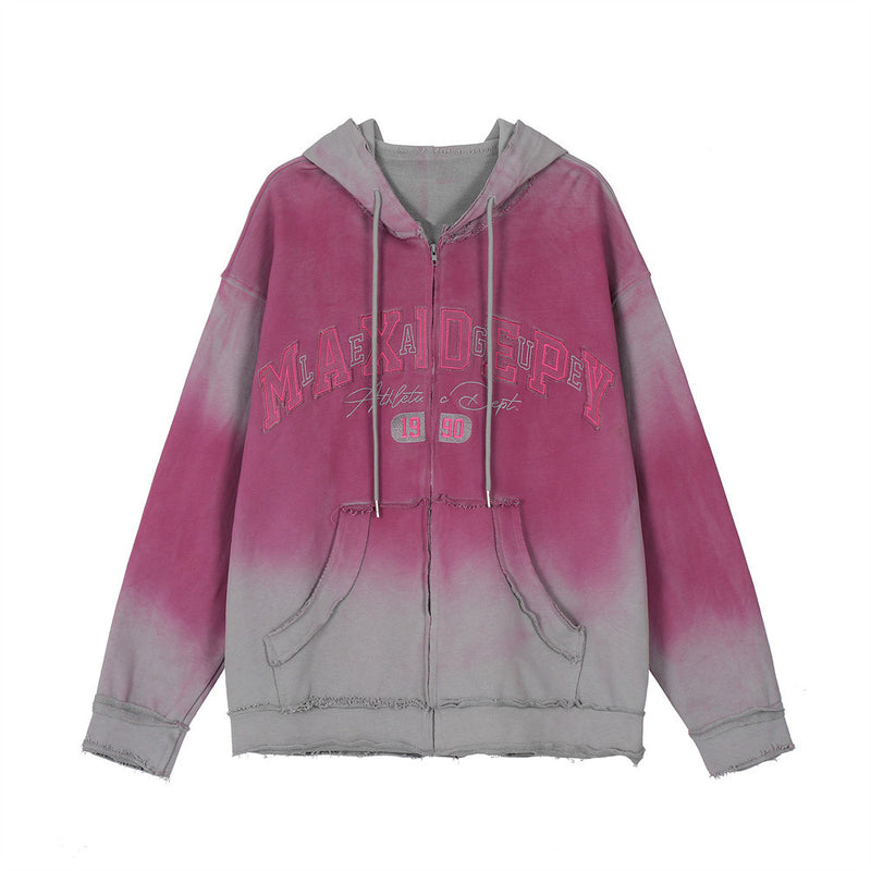 Men Hoodie Old Hooded Sweater Men's Baggy Coat Autumn and Winter
