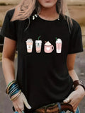 Bubble Tea Women T Shirt Print T-Shirt Woman Casual Short