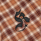 Men Long Sleeved T Shirt Plaid Long Sleeve Shirt Men Street Fashion Versatile Spring and Autumn Casual Loose Lapels