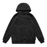 Men Fleece Lined Hoodie Embroidered Hoodie Long Sleeve Sports Hoodie Winter