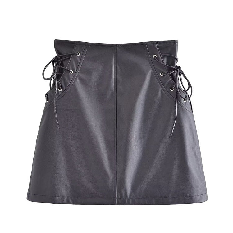 Women Skirt Black Skirt Women's High Waist Zipper