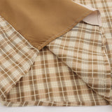 Men Long Sleeved T Shirt Spring and Autumn Lattice Shirt Men's Stitching Long Sleeve Shirt Outer Wear