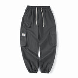 Men Sweatpants Summer Straight Cargo Ankle Banded Slacks Loose Korean Style