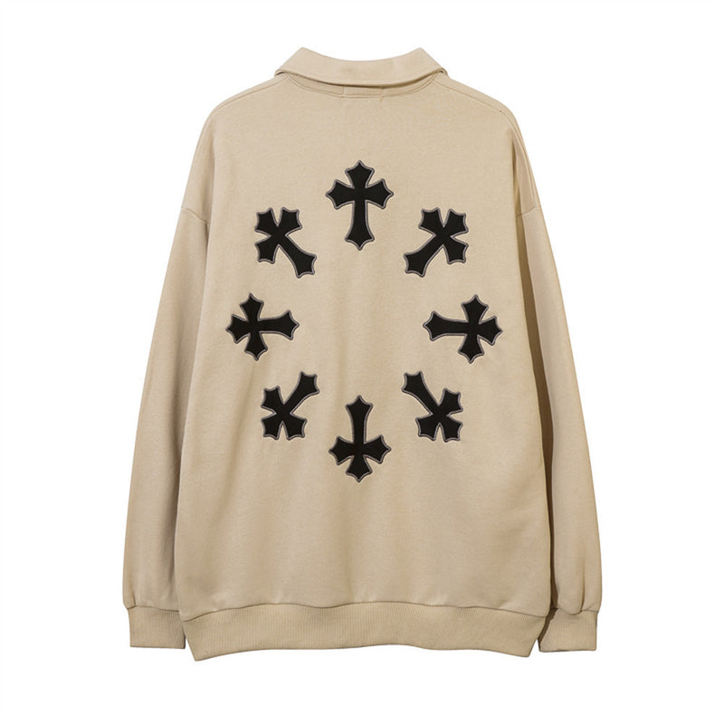 Men Hoodie Embroidered Sweater Men's Loose Casual Spring and Autumn