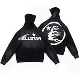 HS Hoodie Vintage Distressed Creative Printing