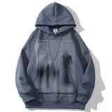 Men Fleece Lined Hoodie Hooded Sweater Men's Winter Clothes Loose Thick Warm Pullover