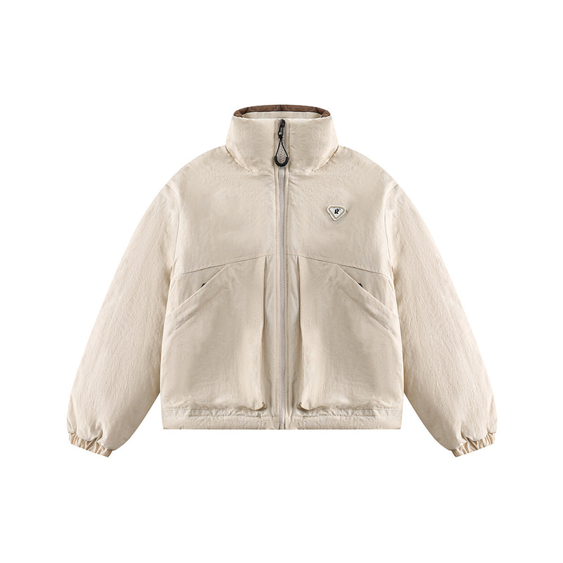 Unisex Jacket Winter Minimalist Large Pocket Bread Coat for Women