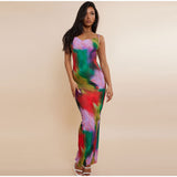 Jungle Print Maxi Dress Dress