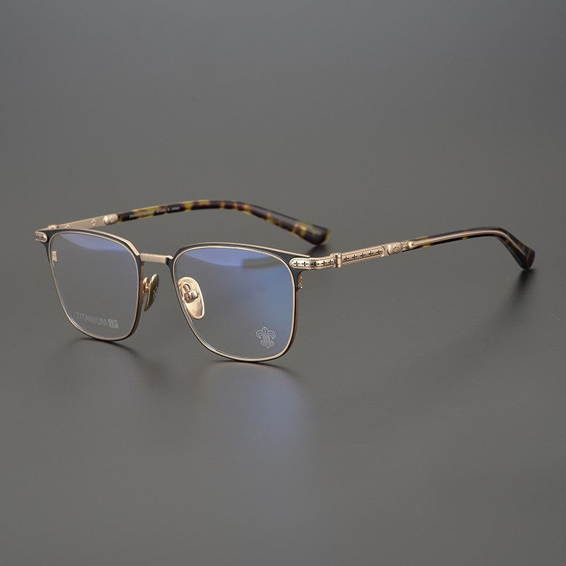 CHH Chrome Hearts Glasses Refined Pure Titanium Ultra Light Retro Box Business Eye Myopia Mirror Frame