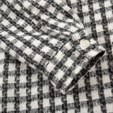 Men Long Sleeved T Shirt Plaid Long Sleeve Lapel Shirt Men's Loose Casual Shirt Coat Fashion