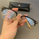 CHH Chrome Hearts Glasses Ultra-light pure titanium silver half-frame myopia glasses frame