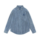 Men Long Sleeved T Shirt Distressed Shirt Men's Spring and Autumn Comfortable Breathable Loose Long Sleeve Shirt Outer Wear