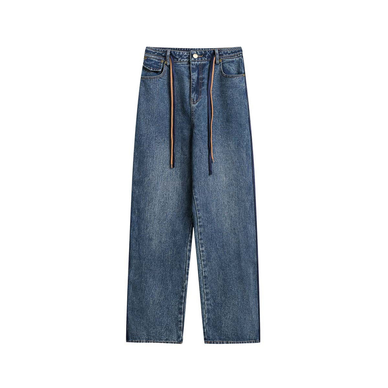 Unisex Pants Autumn Button Jeans