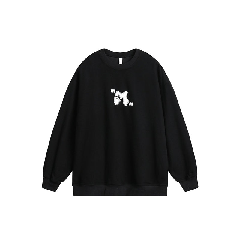 Unisex Hoodie Retro College Style round Neck Sweater for Men and Women