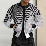 Graffiti Bomber Jacket Men's Autumn and Winter Jacket Men's Jacket