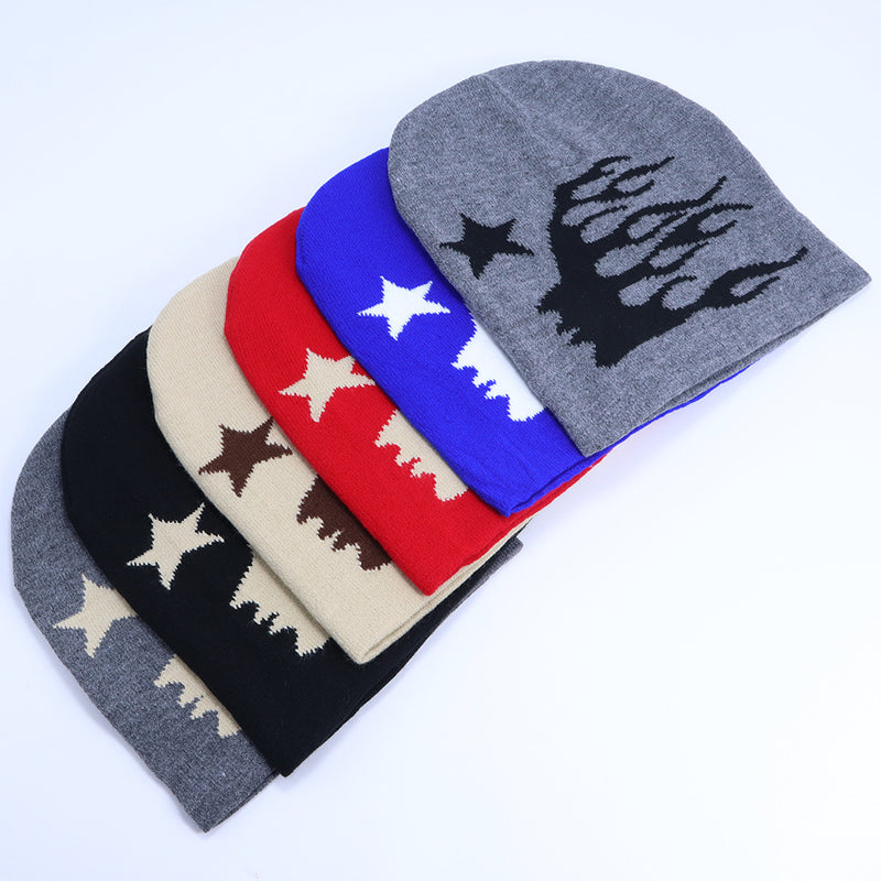 HellStar Hat Knitted Hat Cold Hat Cool Boy