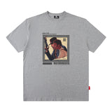 Men T Shirt Retro Dark Printed Short-Sleeved T-shirt Men and Women Loose