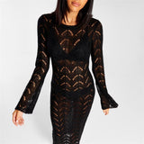 Women Desses Knitted Dress Long Autumn and Winter