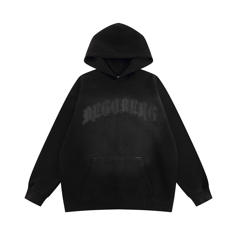 Men Hoodie Gothic Letter Printed Hoodie Men's Casual