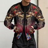 Graffiti Bomber Jacket Men's Autumn and Winter Jacket Men's Jacket