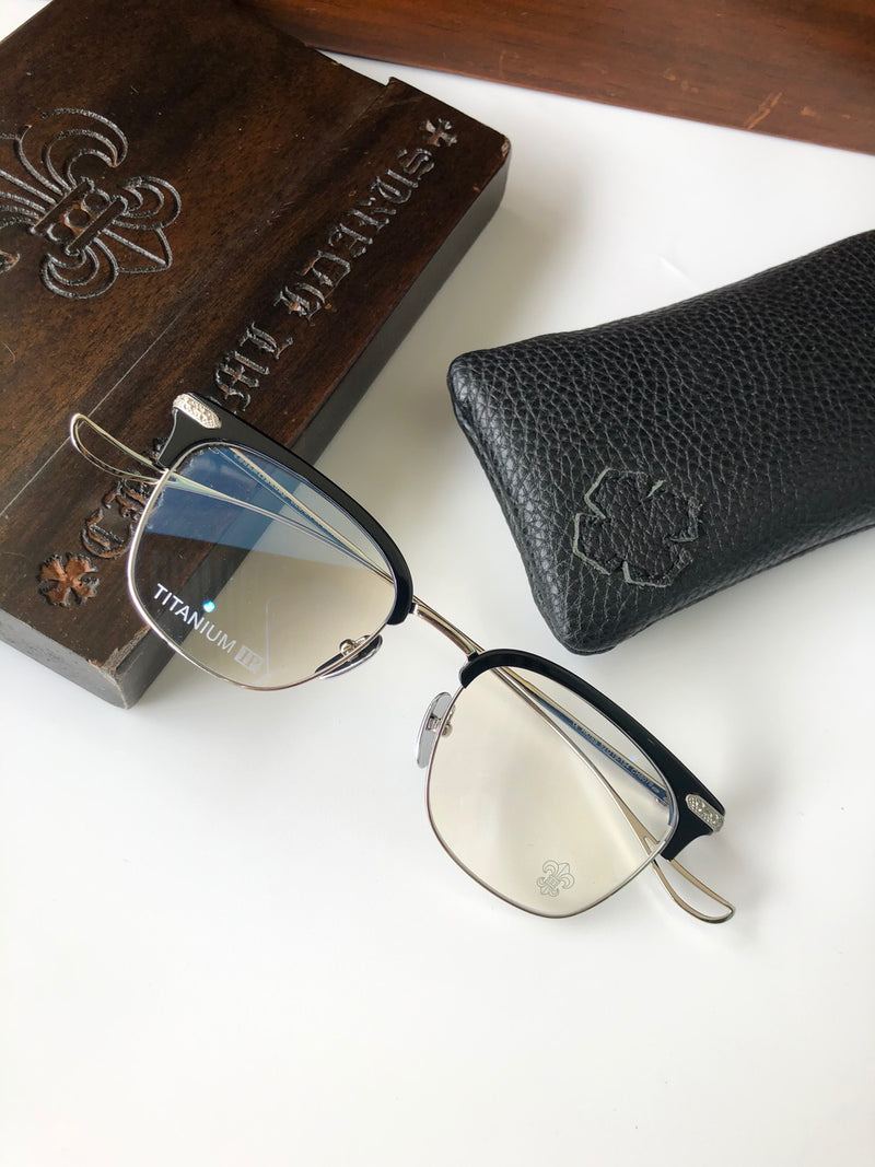 CHH Chrome Hearts Glasses Ultra Light Glasses Frame Retro Square Simple Glasses Frame