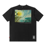 Men T Shirt Sunflower Oil Painting Printed Short-Sleeved T-shirt for Men and Women Couple