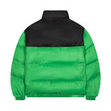 Men Cotton Padded Jacket Coat Vintage Stand-up Collar Cotton-Padded Clothes Ins Casual Winter Loose and Warm Bread Coat