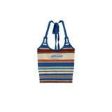 Women Vest Striped Knitted Vest Women's Embroidery Short Camisole