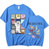 2024 The Eras Tour Cat Printed T-Shirt Women's Fashion