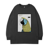 Men Long Sleeve Shirt Autumn Crew Neck Long Sleeve T-shirt Men and Women Street Hip Hop Couple