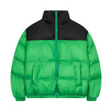 Men Cotton Padded Jacket Coat Vintage Stand-up Collar Cotton-Padded Clothes Ins Casual Winter Loose and Warm Bread Coat