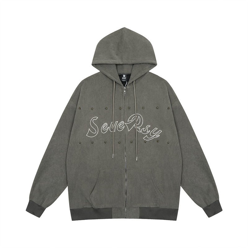 Men Hoodie Hooded Jacket Men's Loose Sweater Long Sleeve Autumn