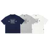 Men T Shirt Japanese Cotton T-shirt Short Sleeve Men and Women Retro Popular Loose