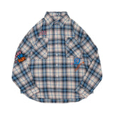 Men's Long Sleeved T Shirt Plaid Shirt Men's Spring and Summer Long Sleeves Shirt Trendy Loose