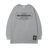 Men Long Sleeve Shirt round Neck Sweater Men's Spring and Autumn Loose Long Sleeve T-shirt Women's Coat