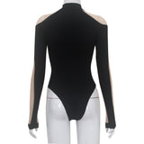 Women Jumpsuit Long Sleeve Stitching Jumpsuit