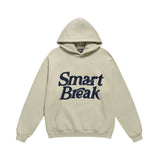 Men Fleece Lined Hoodie Autumn and Winter Embroidery Letter Hooded Sweater Men Oversize Loose Casual