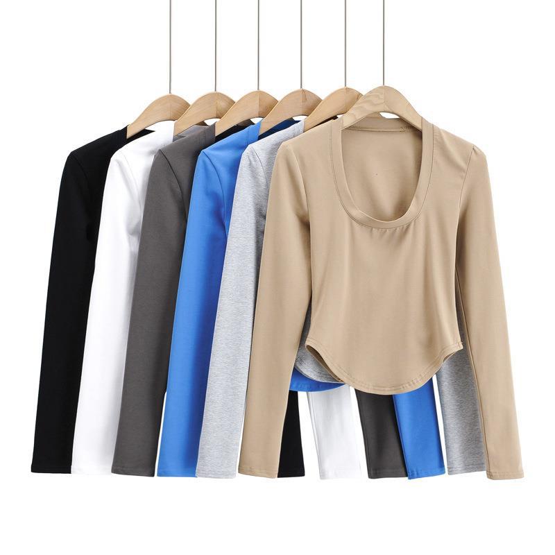 Women T-Shirt Autumn Fashion Slim Fit Long Sleeve