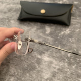 CHH Chrome Hearts Glasses Crowe Glasses Frame Business Gold Edge Punching