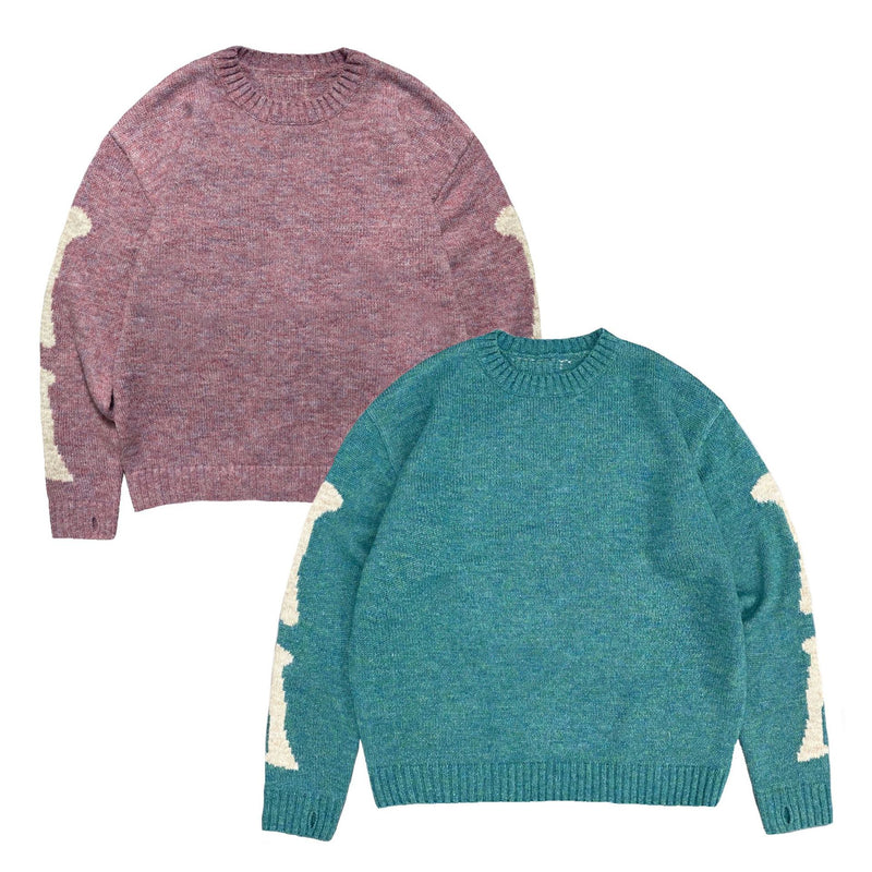 Kapital Sweater Vintage Pingtian Hehong round Neck Loose Bone Skeleton Knit Casual Sweater