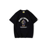 Bathing Ape T Shirt Spring/Summer Blue Shark Short Sleeve T-shirt Half Sleeve