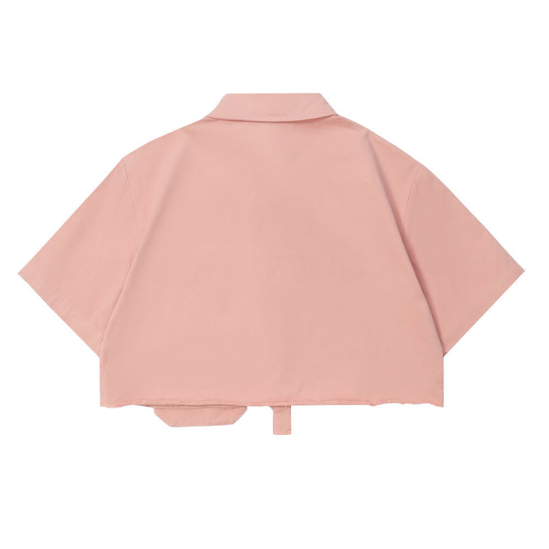 Women T-shirt Short Shirt Girls' Summer Decorative Short Sleeve Shirt