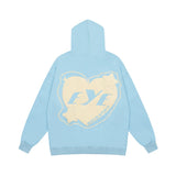 Men Hoodie Vintage Long Sleeve Loose Hooded Pullover Top Spring and Autumn