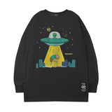 Men Long Sleeve Shirt Printed Long Sleeve T-shirt Men's and Women's Ins Loose Sweater Top