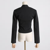 Frankie Shop Hourglass Blaster Zipper Slim Fit Figure Flattering Short Coat Female
