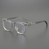 CHH Chrome Hearts Glasses Frame Square Myopia Glasses Frame Optical Anti-Blue Glasses