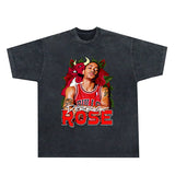 Kendrick Lamar T Shirts Vintage Washed Old Loose Short Sleeves