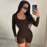 Women Jumpsuit Autumn Women's Sexy Sheath Tight Yoga Sports